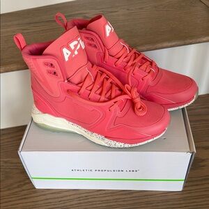 NWB APL Coral Pink Techloom Defender High-Top Sneakers (size 9 or 40)